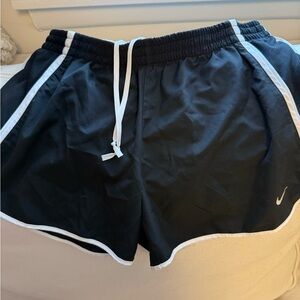 Nike Women’s Black and White Athletic Shorts